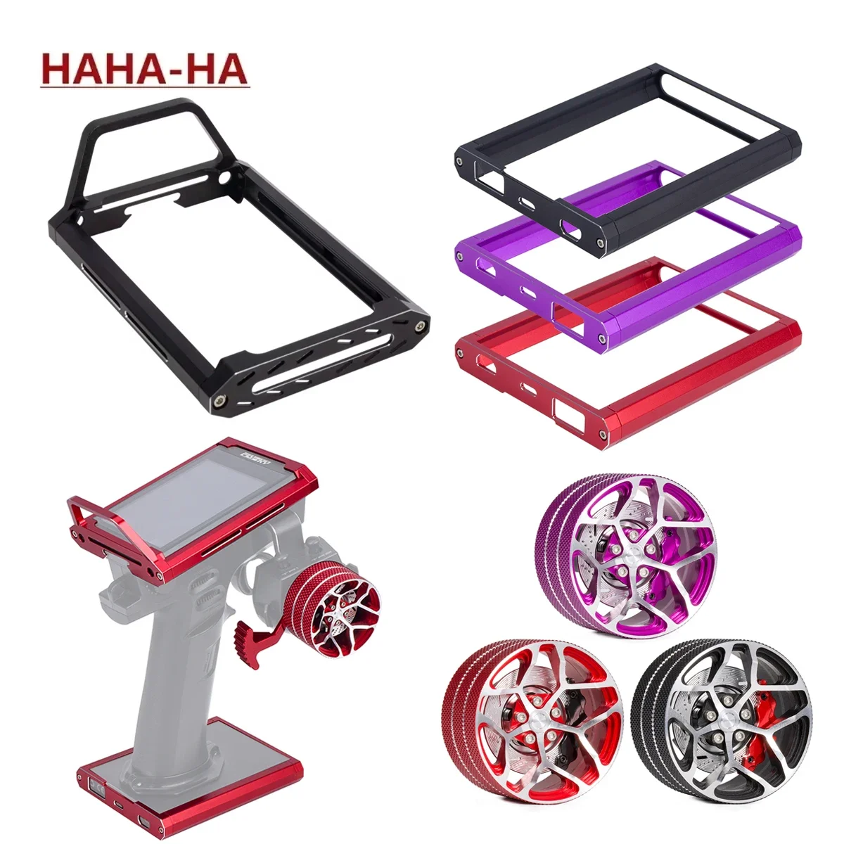 Rc Hobby Factory - CNC Aluminum Transmitter Protector Frame Bracket