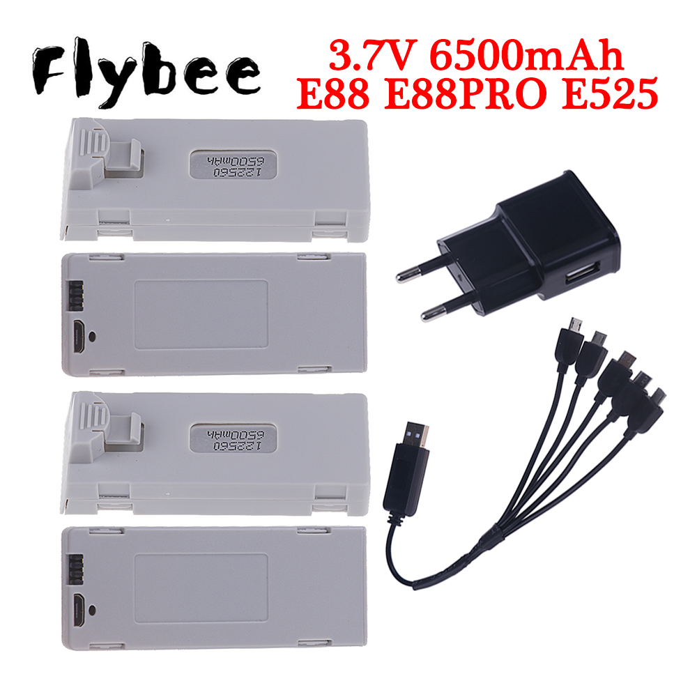 Original E88 Battery 3.7V 6500 - Hobby Rc Quadcopters ulasan dan harga