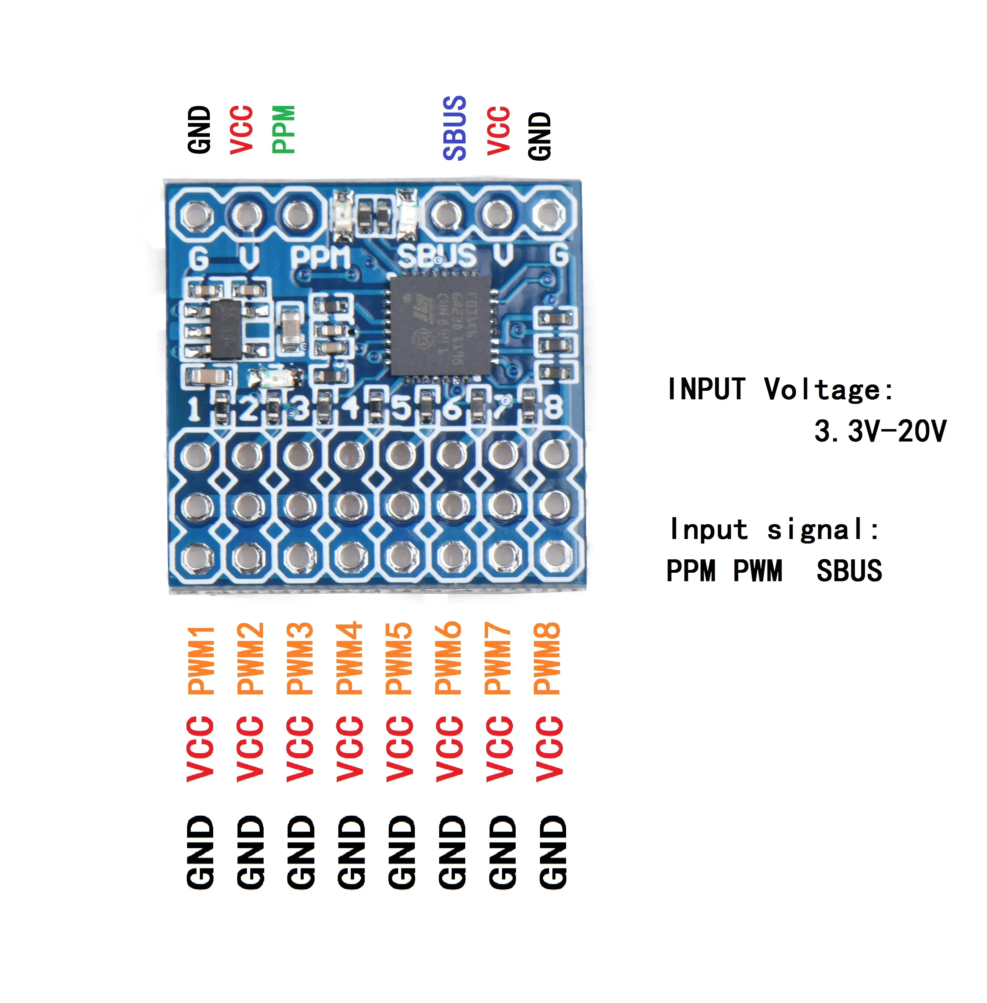 JHEMCU SPP-SBUS 8CH Converter  - Receiver Sbus 8Ch ulasan dan harga