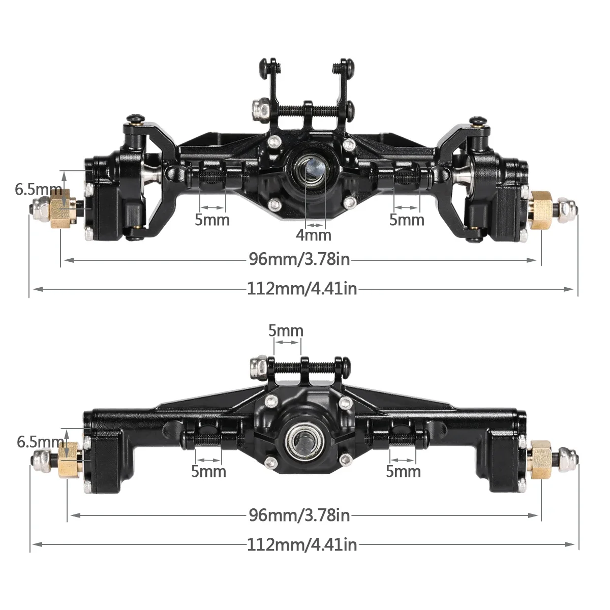 TRX4M Aluminum Front Rear Port - Rc Hobby Factory ulasan dan harga
